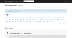 Desktop Screenshot of bashoneliners.com